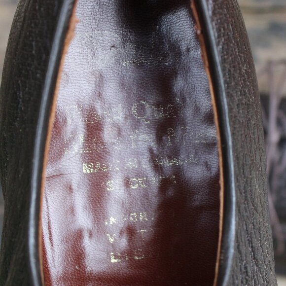 Vtg 1980s Dack's Dark Brown Water Bison Derby, Made in Canada, Men's 9.5 E, GUC - Picture 9 of 14